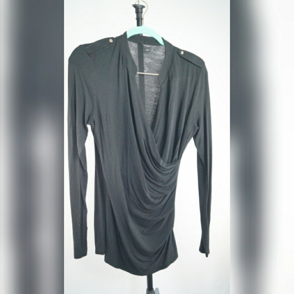 Ann Taylor Faux Wrap Shirt